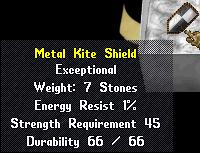 steel kite shield